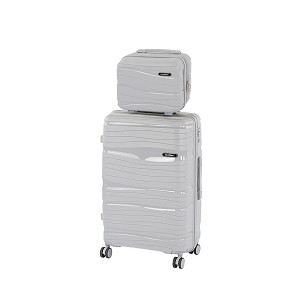 TraveLux Voyager IV rolling suitcase set gray