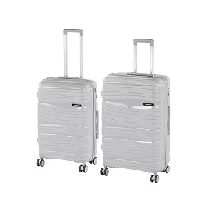 TraveLux Voyager VII rolling suitcase set gray