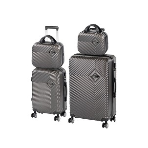 TraveLux Pro XXIII rolling suitcase set gray