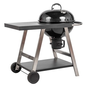 MIR709 Charcoal grill with shelf and wheels 56 cm